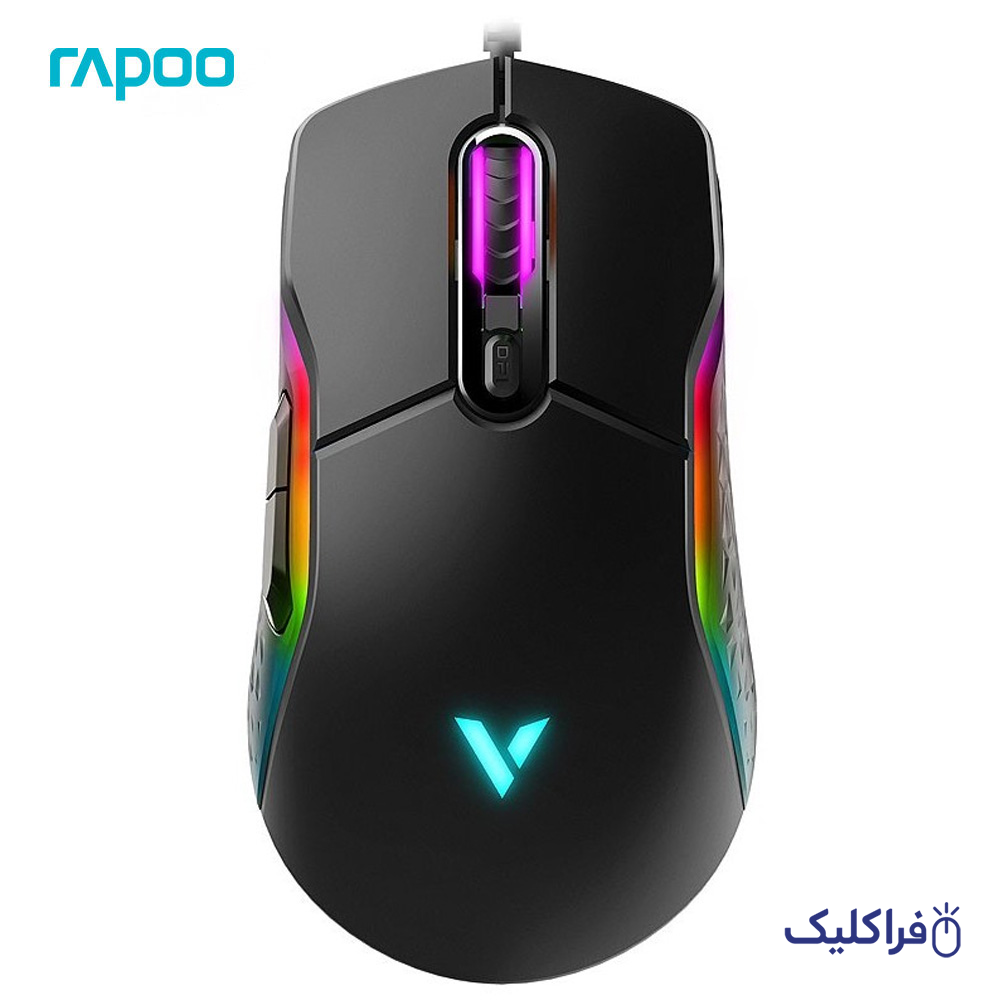 ماوس گیمینگ کابلی USB رپو Rapoo مدل VT200 دقت 6200dpi